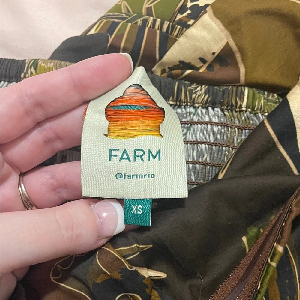 EUC! FARM Rio Jungle Print Strapless Dress, Size XS - Picture 7 of 7